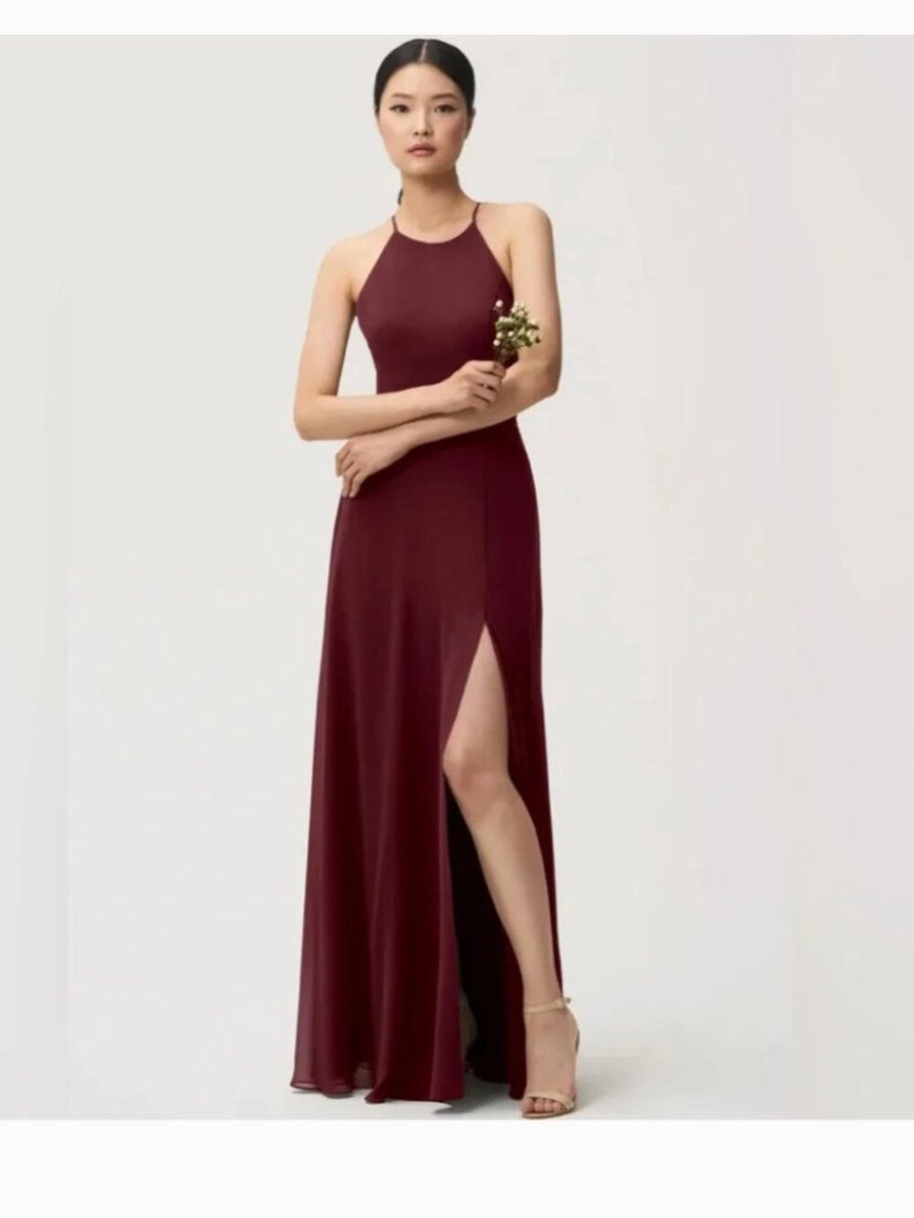 Jenny Yoo Kayla A-Line Halter Bridesmaid Dress